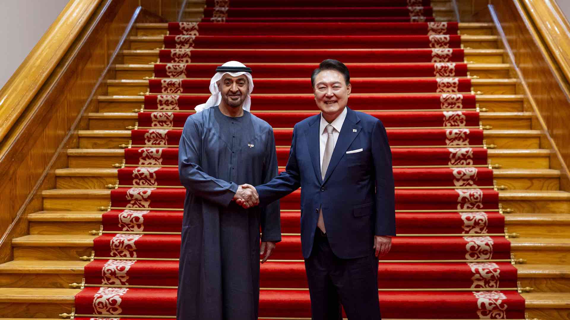 Le président des Émirats arabes unis renforce ses relations à Séoul