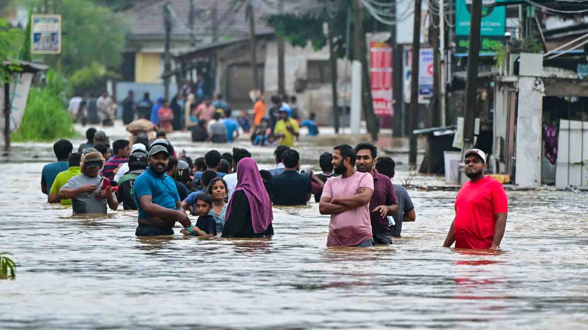 斯里兰卡洪水和泥石流造成10人死亡
